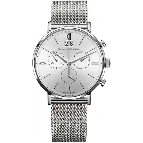 Maurice Lacroix Eliros Silver Dial Men's Chronograph Watch EL1088-SS002-111 watches