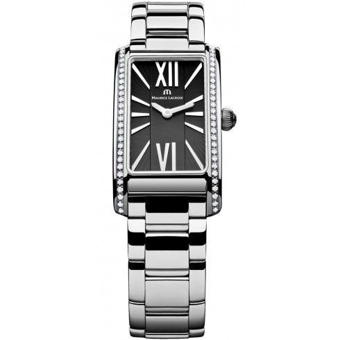 Maurice Lacroix Fabia Black Dial Stainless Steel Diamond Ladies Watch FA2164-SD532-311 watches