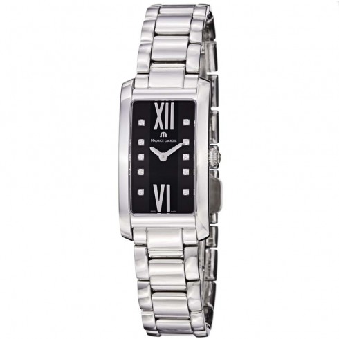 Maurice Lacroix Fiaba Black Dial Stainless Steel Ladies Quartz Watch watches