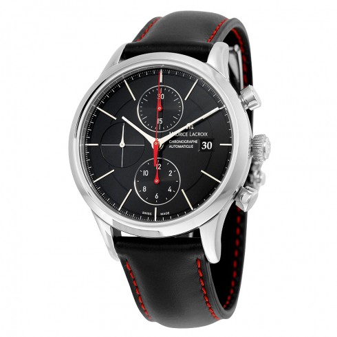 Maurice Lacroix Les Classiques Automatic Chronograph Black Dial Men's Watch LC6058-SS001-332 watches