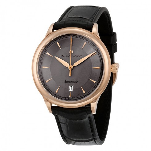 Maurice Lacroix Les Classiques Automatic Grey Dial Black Leather Men's Watch LC6008-PG101-230 watches