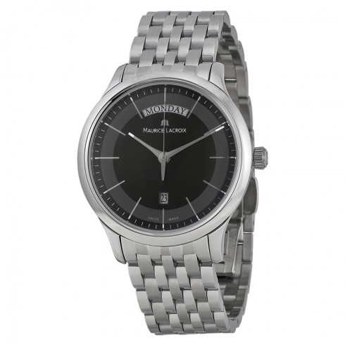Maurice Lacroix Les Classiques Black Dial Stainless Steel Men's Watch LC1007-SS002-330 watches
