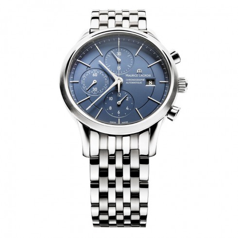Maurice Lacroix Les Classiques Blue Dial Chronograph Men's Watch LC6058-SS002-430 watches