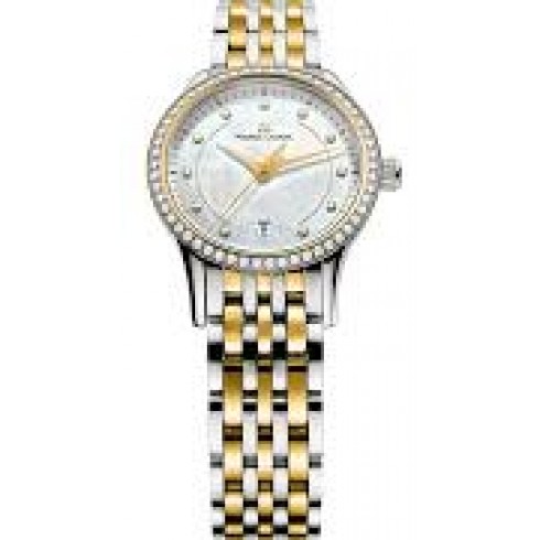 Maurice Lacroix Les Classiques Date Mother Of Pearl Dial Silver-Gold Stainless Steel Ladies Quartz Watch LC1113-PVY23-170 watches