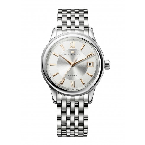 Maurice Lacroix Les Classiques Date Silver Dial Automatic Men's Stainless Steel Watch LC6027-SS002-136 watches