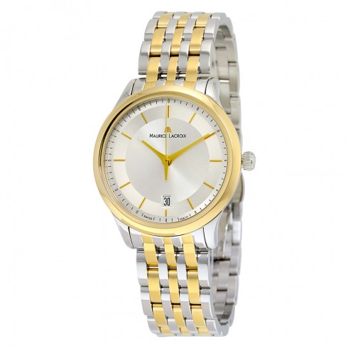 Maurice Lacroix Les Classiques Date Silver Dial Two-tone Men's Quartz Watch LC1237-PVY13-130 watches