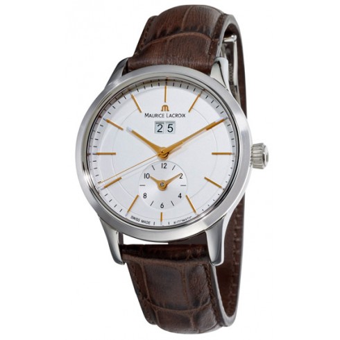 Maurice Lacroix Les Classiques Grande Date GMT Automatic Silver Dial Men's Watch LC6088-SS001-130 watches