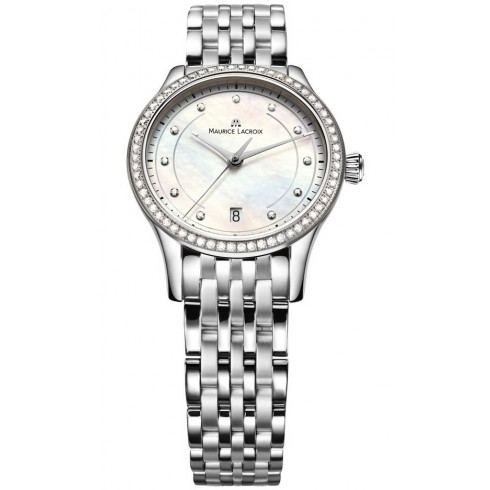 Maurice Lacroix Les Classiques Mother Of Pearl Dial Stainless Steel Ladies Quartz Watch LC1026-SD502-170 watches