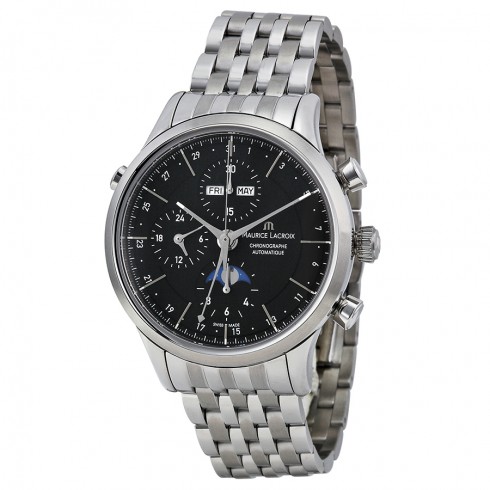 Maurice Lacroix Les Classiques Phase de Lune Chronograph Automatic Men's Watch LC6078-SS002-33E watches