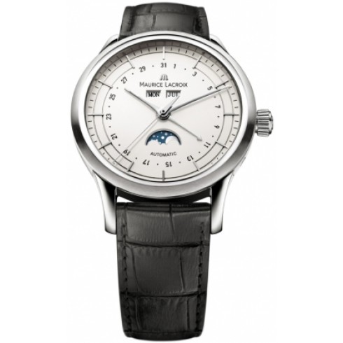 Maurice Lacroix Les Classiques Phase de Lune Silver Dial Men's Watch LC6068-SS001-13E watches