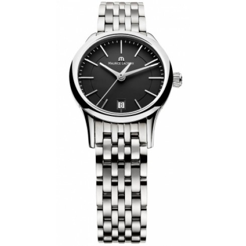 Maurice Lacroix Les Classiques Quartz Black Dial Stainless Steel Ladies Quartz Watch LC1113-SS002-330 watches