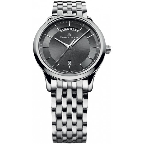 Maurice Lacroix Les Classiques Quartz Day Date Black Dial Stainless Steel Men's Quartz Watch LC1227-SS002-330 watches