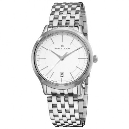 Replica Maurice Lacroix Les Classiques Quartz SIlver Dial Stainless Steel Men's Watch LC1117-SS002130 Watch