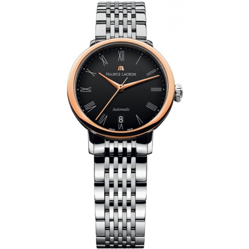 Maurice Lacroix Les Classiques Tradition Black Dial Automatic Ladies Stainless Steel Watch LC6063-PS102-310 watches