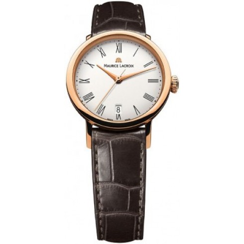 Maurice Lacroix Les Classiques White Dial Brown Leather Strap Ladies Automatic Watch LC6013-PG101-110 watches