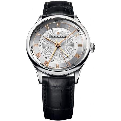 Maurice Lacroix Masterpeice Cinq Auiguilles Black Leather Men's Watch MP6507-SS001-111 watches