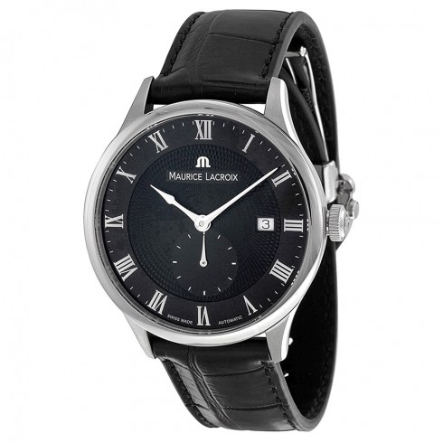 Maurice Lacroix Masterpiece Black Dial Black Leather Men's Watch MP6907-SS001-310 watches