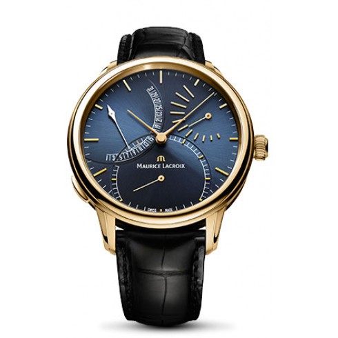 Maurice Lacroix Masterpiece Calendrier Retrograde Blue Dial Men's Watch MP6509-PG101-430 watches