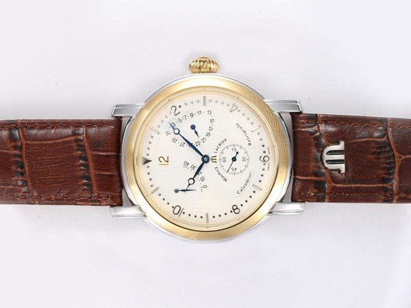 Maurice Lacroix Masterpiece Calendrier Retrograde MP7268-PG101-130 Midsize Automatic Watch watches