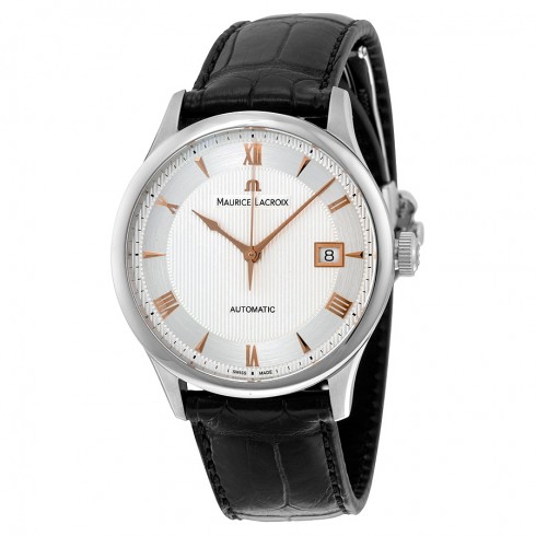 Maurice Lacroix Masterpiece Date Automatic Silver Dial Men's Watch MP6407-SS001-110 watches