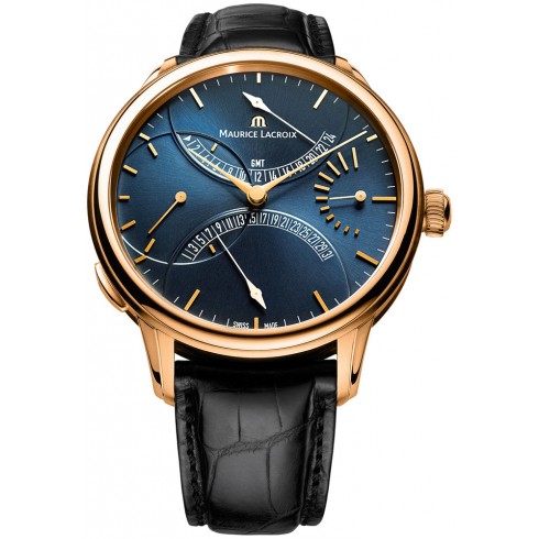 Maurice Lacroix Masterpiece Double Retrograde Deep Blue Dial Men's Watch MP6519-PG101-430 watches