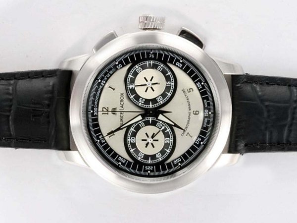 Maurice Lacroix Masterpiece Le Chronographe MP7128-SS001-320 45mm White Dial Manual Winding Watch watches