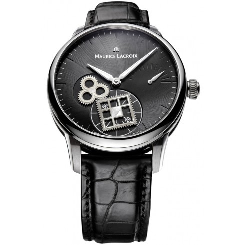 Maurice Lacroix Masterpiece Roue Carree Black Dial Men's Watch MP7158-SS001-900 watches