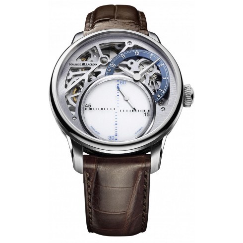 Maurice Lacroix Masterpiece Seconde Mysterieuse Skeleton Dial Automatic Men's Watch MP6558-SS001-094 watches