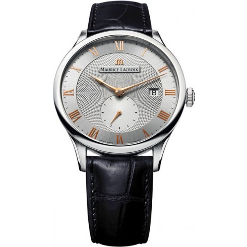 Maurice Lacroix Masterpiece Silver Dial Black Leather Men's Watch MP6907-SS001-111 watches