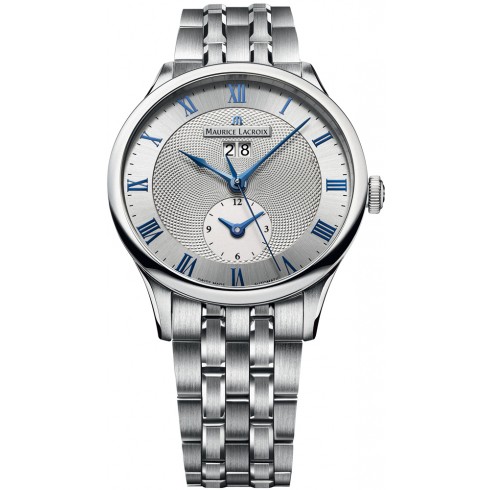 Maurice Lacroix Masterpiece Tradition Date GMT Silver Dial Men's Watch MP6707-SS002-110 watches