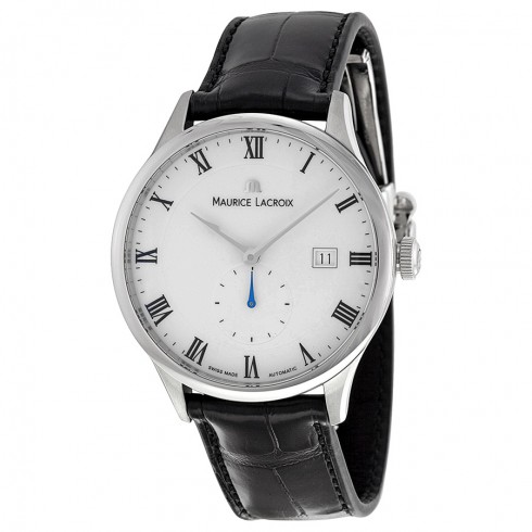 Maurice Lacroix Masterpiece White Dial Black Leather Men's Watch MP6907-SS001-112 watches