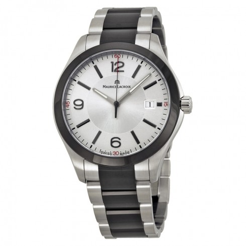 Maurice Lacroix Miros Date Silver Dial Stainless Steel Men's Watch MI1018-SS002131 watches