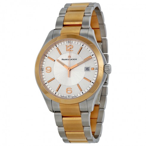 Replica Maurice Lacroix Miros Date Silver Dial Two Tone Steel Men's Watch MI1018-PVP13130 Watch