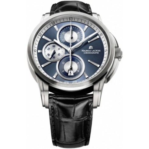Maurice Lacroix Pontos Automatic Chronograph Blue Dial Men's Watch PT6188-SS001-430 watches