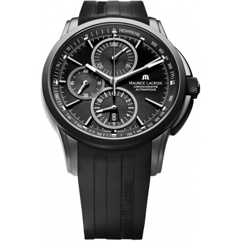 Maurice Lacroix Pontos Chronograph Black Dial Men's Watch PT6188-SS001-331 watches