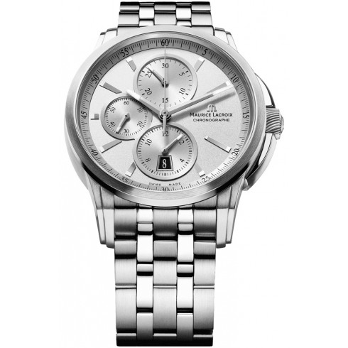 Maurice Lacroix Pontos Chronograph Silver Dial Men's Watch PT6188-SS002-130 watches