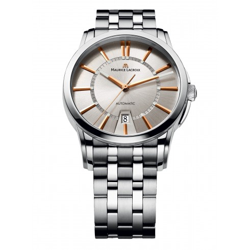 Maurice Lacroix Pontos Date Silver Dial Automatic Men's Stainless Steel Watch PT6148-SS002-131 watches