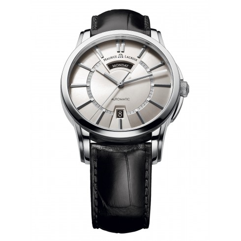 Maurice Lacroix Pontos Day and Date Silver Dial Automatic Men's Watch PT6158-SS001-13E watches