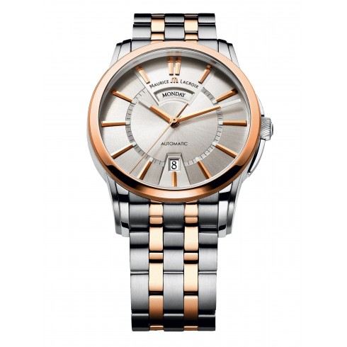 Maurice Lacroix Pontos Day & Date Silver Dial Automatic Men's Watch PT6158-PS103-13E watches