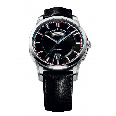 Maurice Lacroix Pontos Day/Date Retro Black Dial Men's Watch PT6158-SS001331 watches