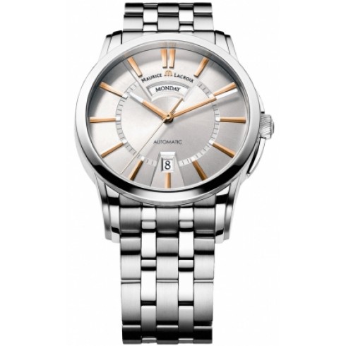 Maurice Lacroix Pontos Day/Date Silver Dial Men's Watch ML-PT6158-SS002-19E watches
