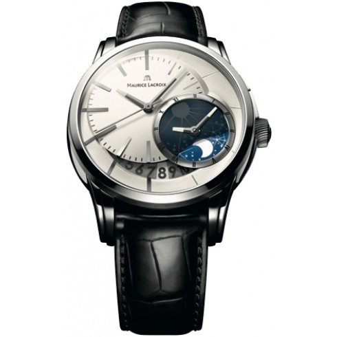 Maurice Lacroix Pontos Decentrique GMT Silver Dial Men's Watch PT6118-SS001-130 watches