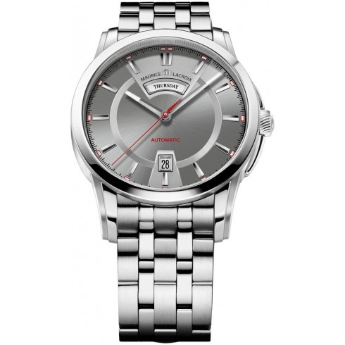Maurice Lacroix Pontos Jours/Date Silver Dial Men's Autonatic Stainless Steel Watch PT6158-SS002-231 watches