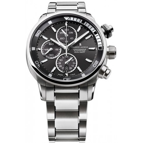 Maurice Lacroix Pontos S Black Dial Stainless Steel Men's Watch PT6008-SS002-330 watches
