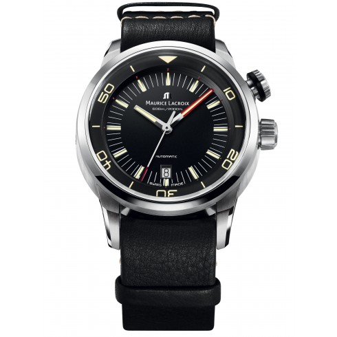 Maurice Lacroix Pontos S Diver Automatic Black Dial Men's Watch PT6248-SS001330 watches