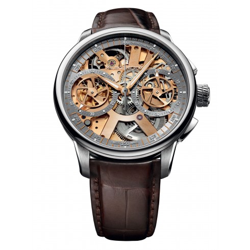 Maurice Lacroix Skeleton Dial Chronograph Men's Watch MP7128-SS001-500 watches