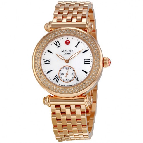 Michele Caber Diamond Rose Gold-tone Ladies Watch MWW16A000044 watches