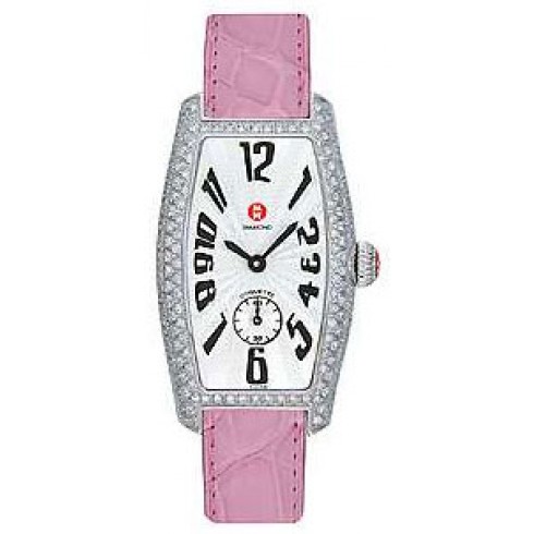 Michele Coquette Pave Diamond Light Pink Ladies Watch MWW08B000057 watches