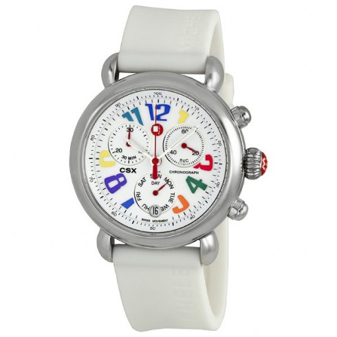 Michele CSX 36 Carousel White Silicon Ladies Watch MWW03M000090 watches