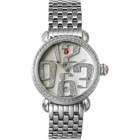 Michele CSX 36 Grand Carousel White Dial Stainless Steel Ladies Watch MWW03T000020 watches